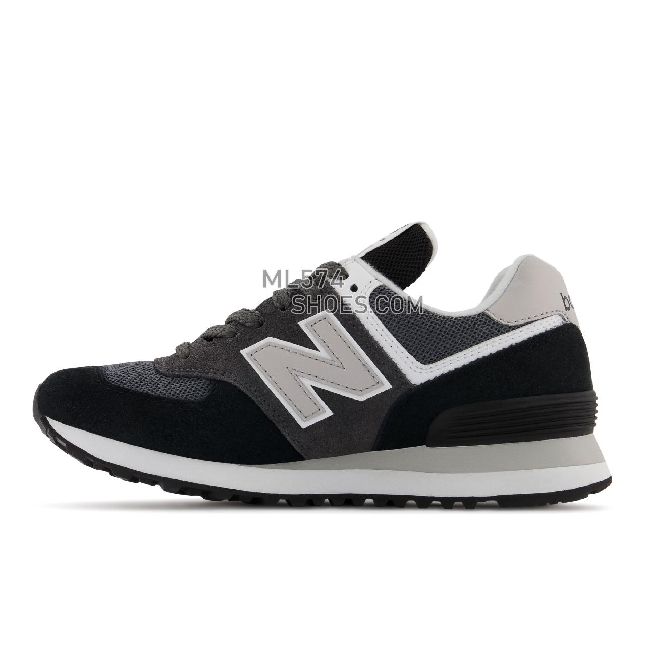 New Balance 574v2 - Women's Classic Sneakers - Black with Magnet - WL574VI1