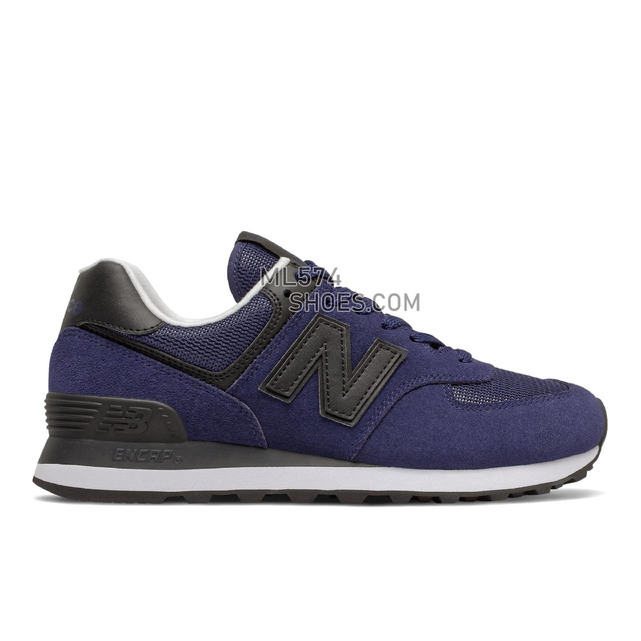 New Balance 574 - Women's Classic Sneakers - Night Tide with Black - WL574MB2
