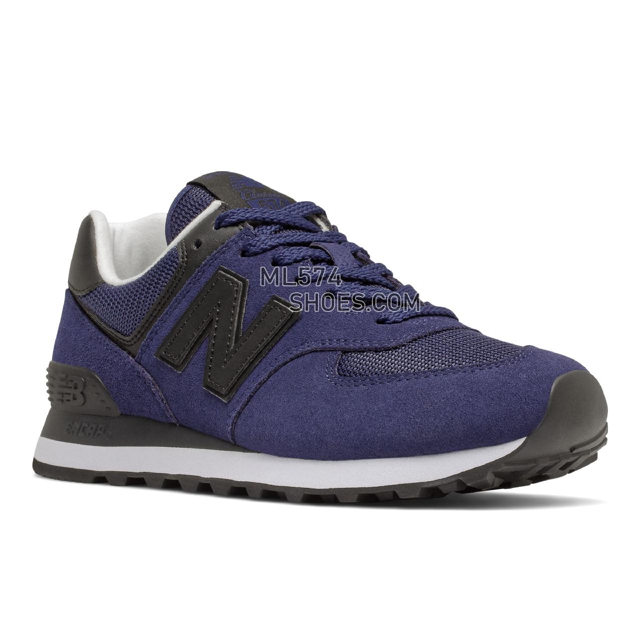 New Balance 574 - Women's Classic Sneakers - Night Tide with Black - WL574MB2