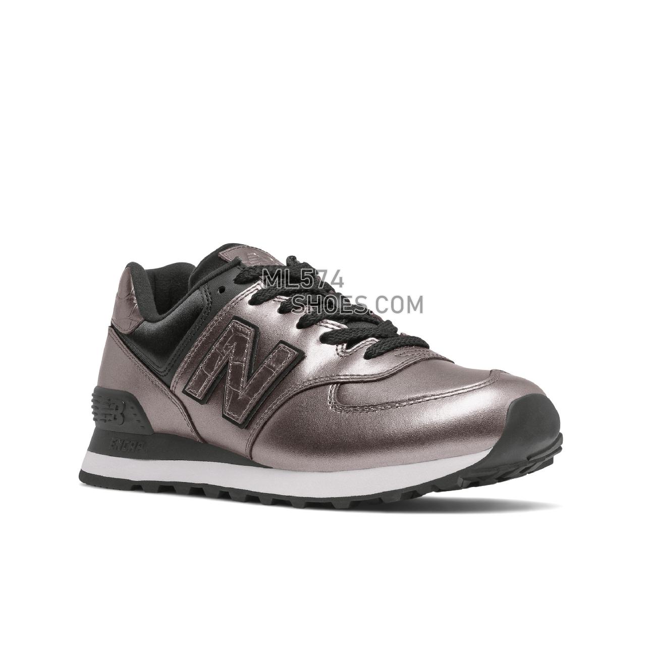New Balance 574 - Women's Classic Sneakers - Night Tide with Black - WL574PP2