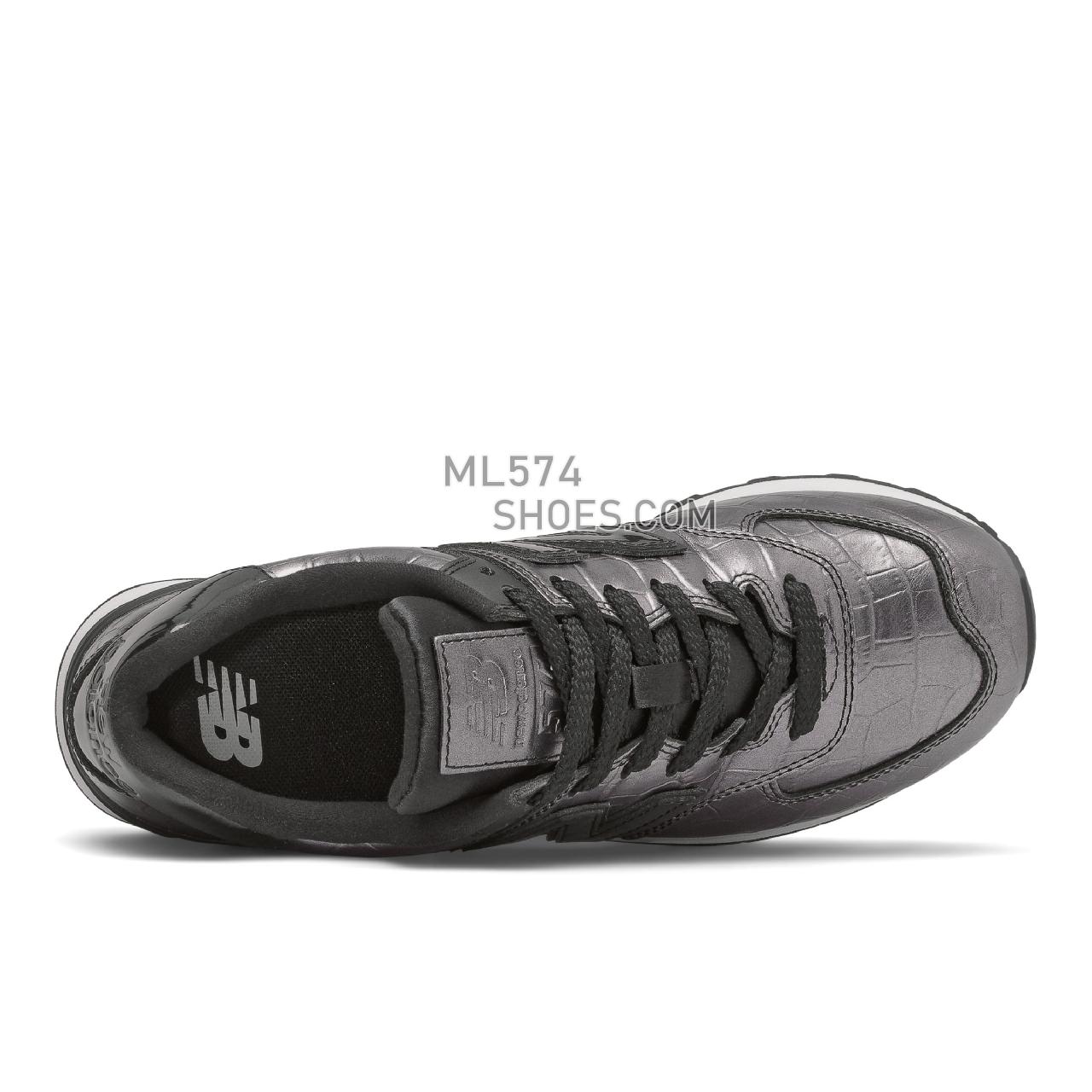 New Balance 574 - Women's Classic Sneakers - Black - WL574PW2