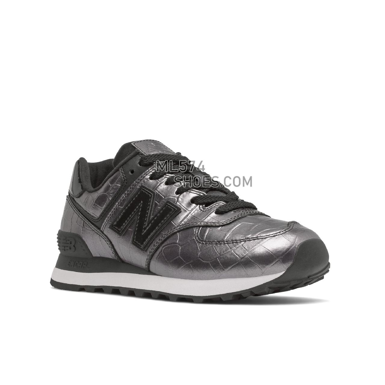 New Balance 574 - Women's Classic Sneakers - Black - WL574PW2