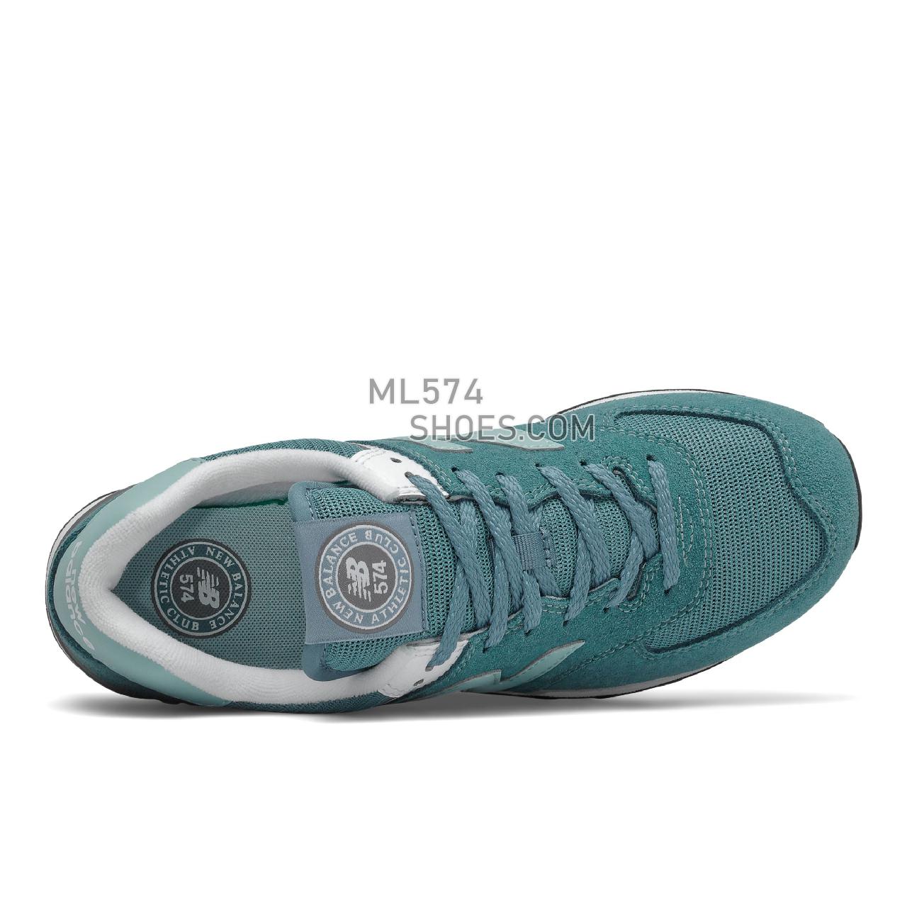 New Balance 574 - Women's Classic Sneakers - Deep Sea with Storm Blue - WL574HC2