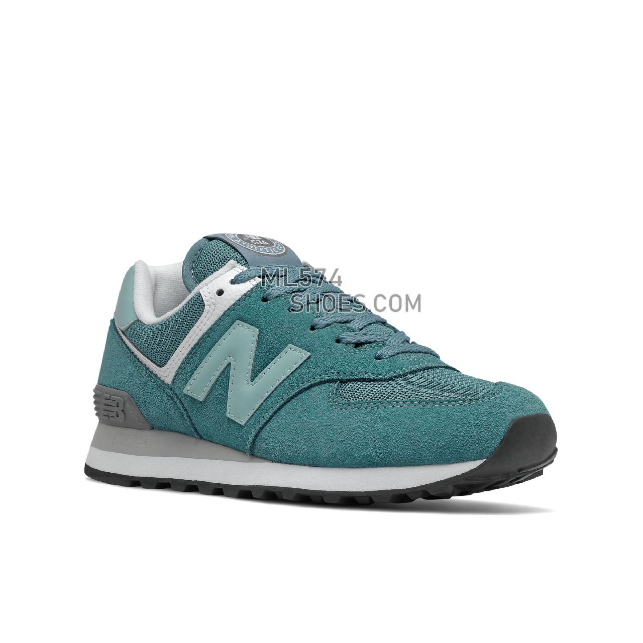 New Balance 574 - Women's Classic Sneakers - Deep Sea with Storm Blue - WL574HC2