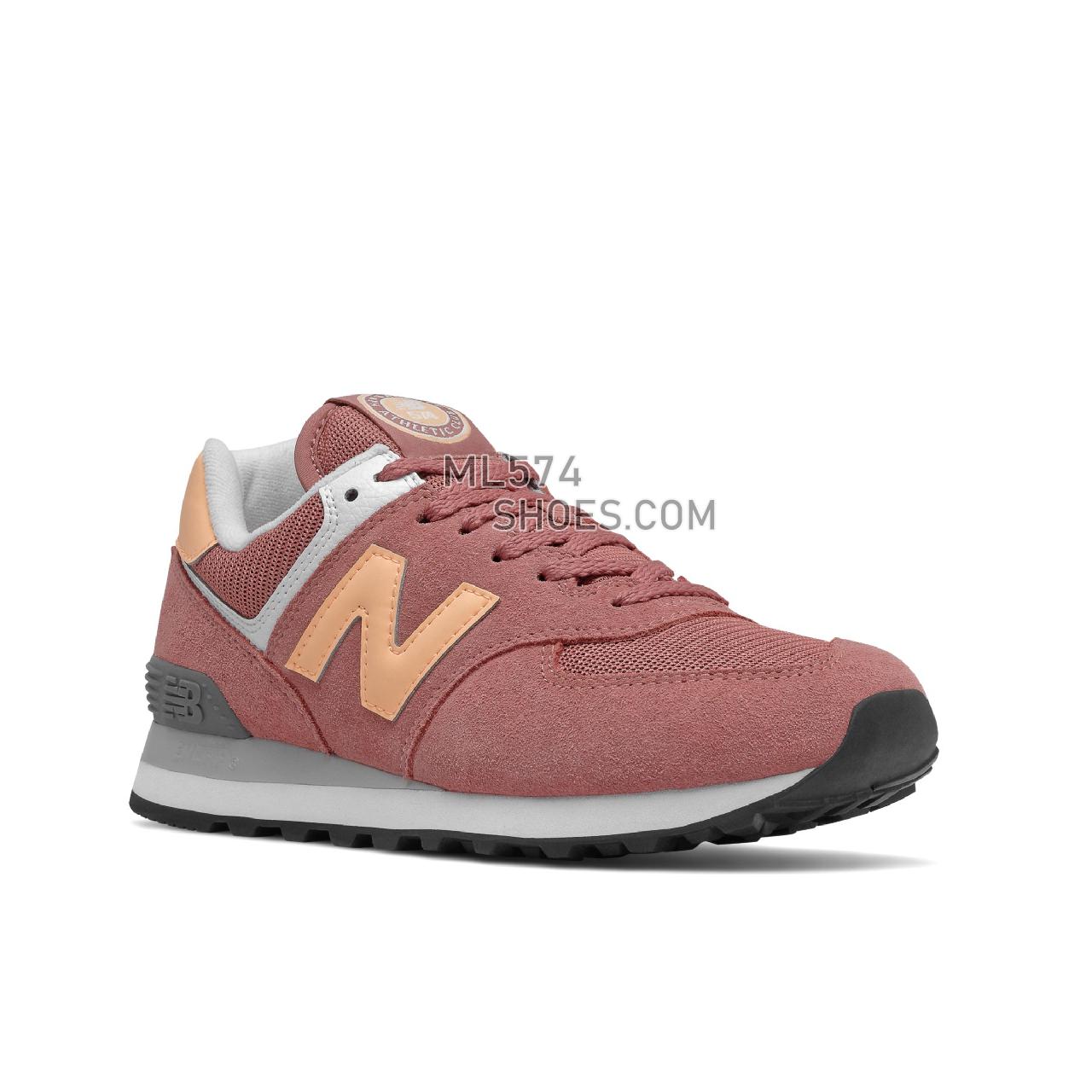 New Balance 574 - Women's Classic Sneakers - Astral Glow with Washed Henna - WL574HD2
