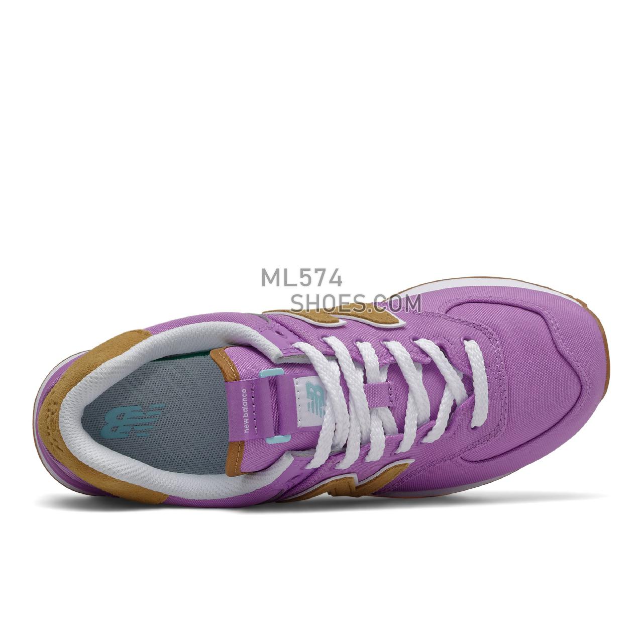 New Balance 574 - Women's Classic Sneakers - Purple with Workwear - WL574BC2