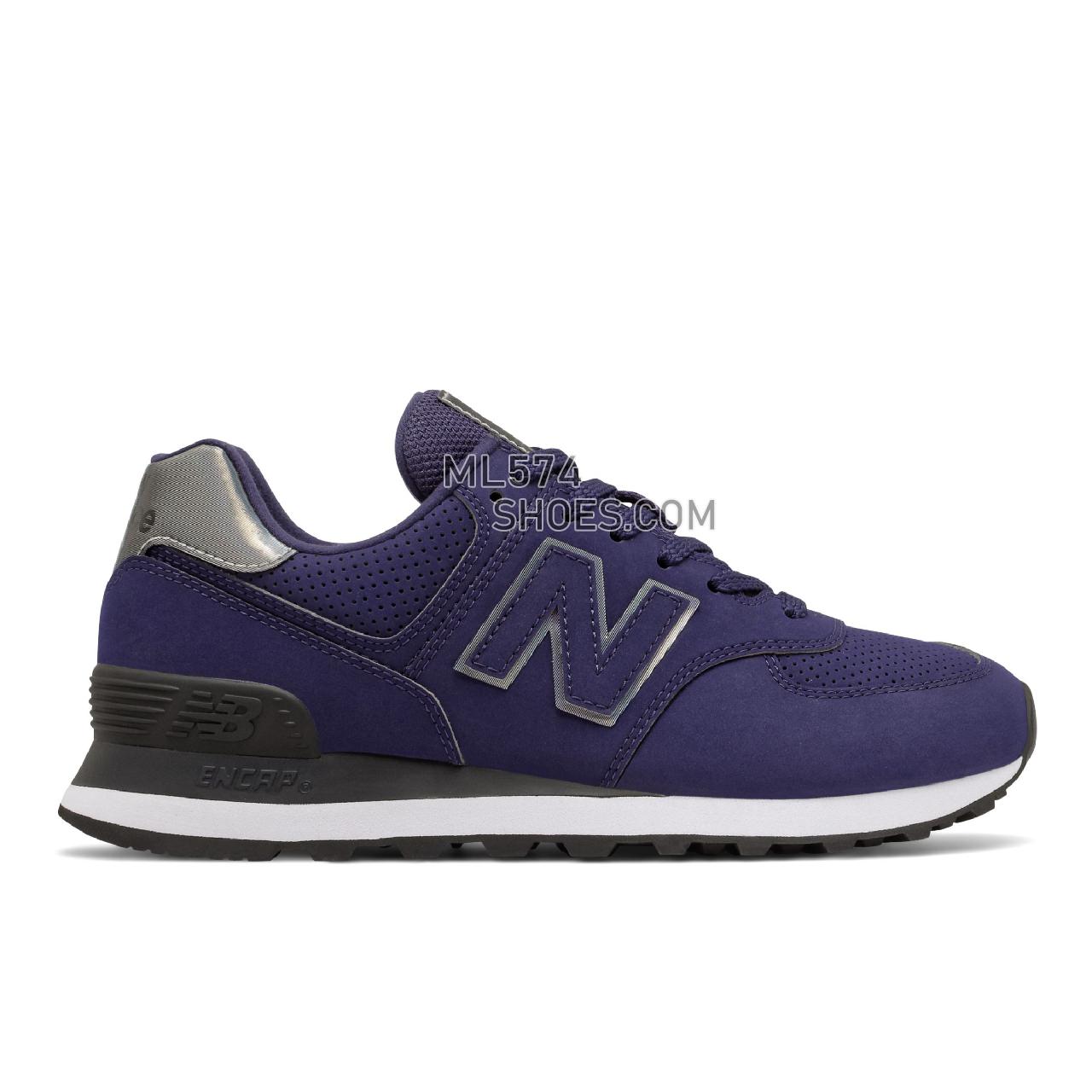 New Balance 574 - Women's Classic Sneakers - Night Tide with Black - WL574DG2