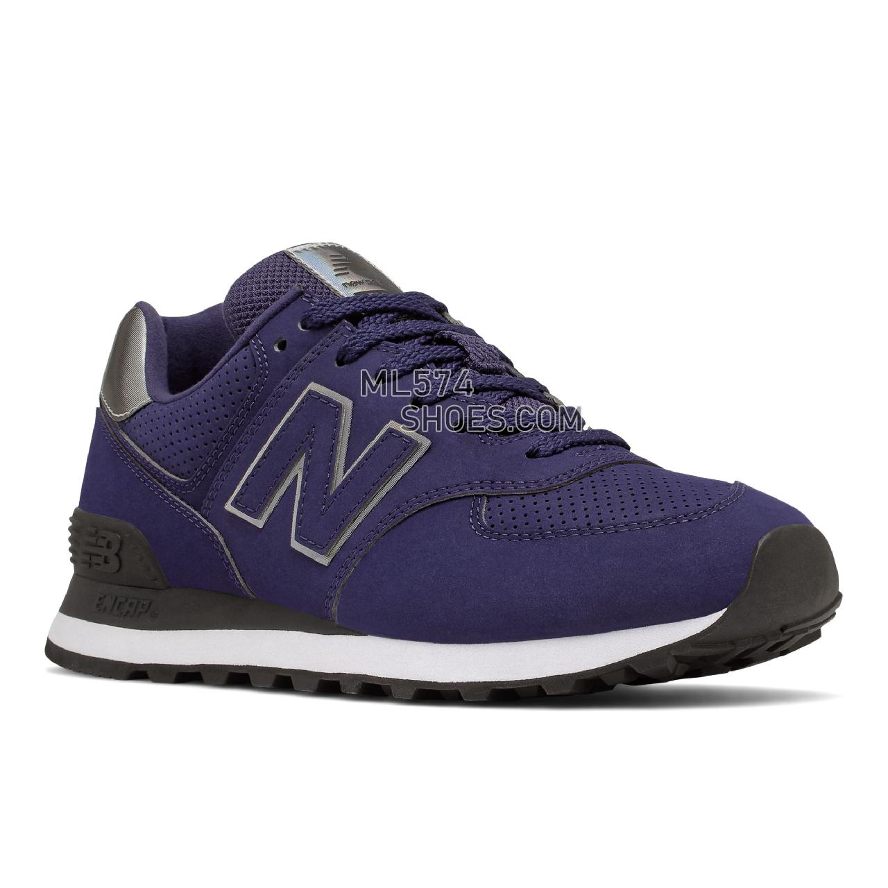New Balance 574 - Women's Classic Sneakers - Night Tide with Black - WL574DG2