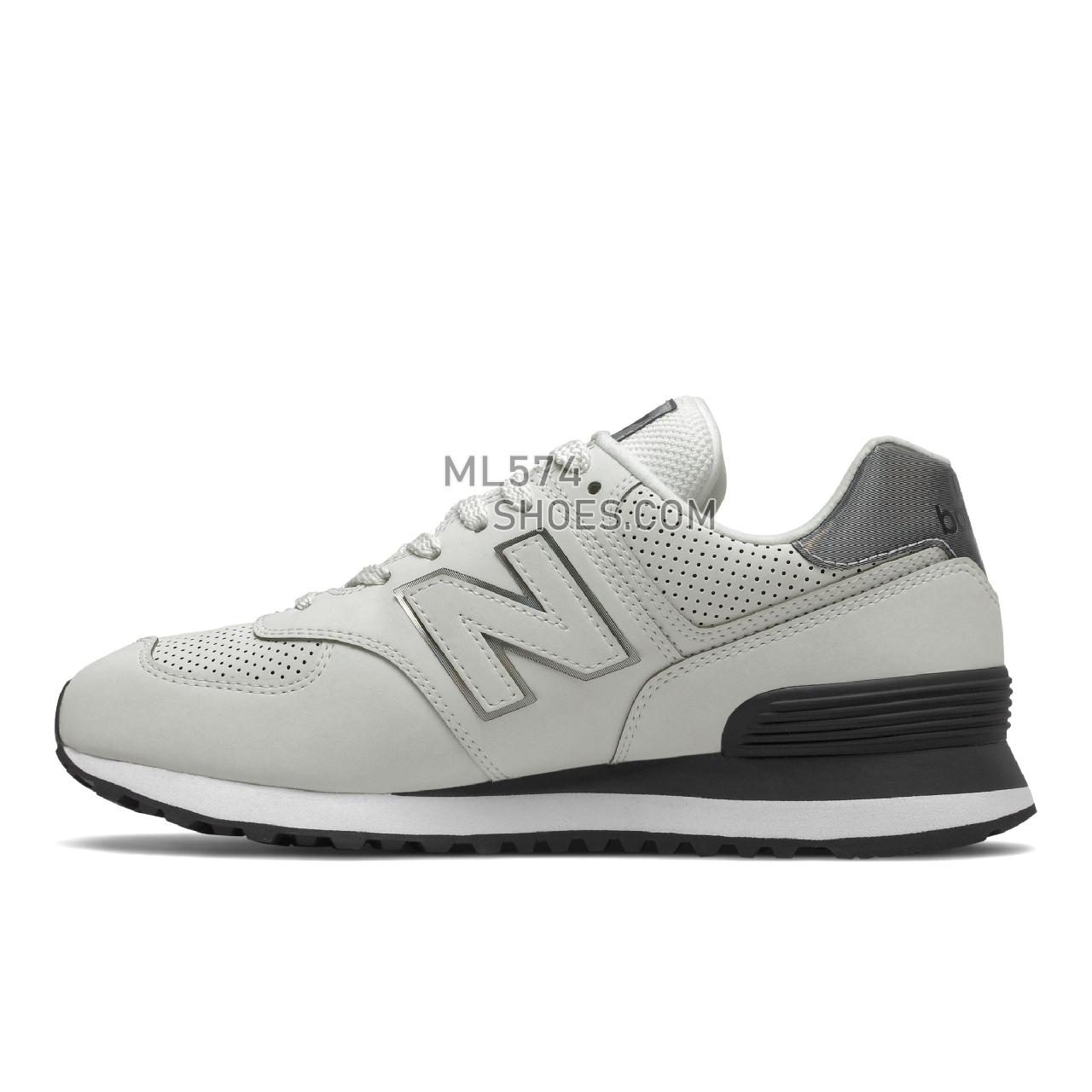 New Balance 574 - Women's Classic Sneakers - Grey with Black - WL574DN2