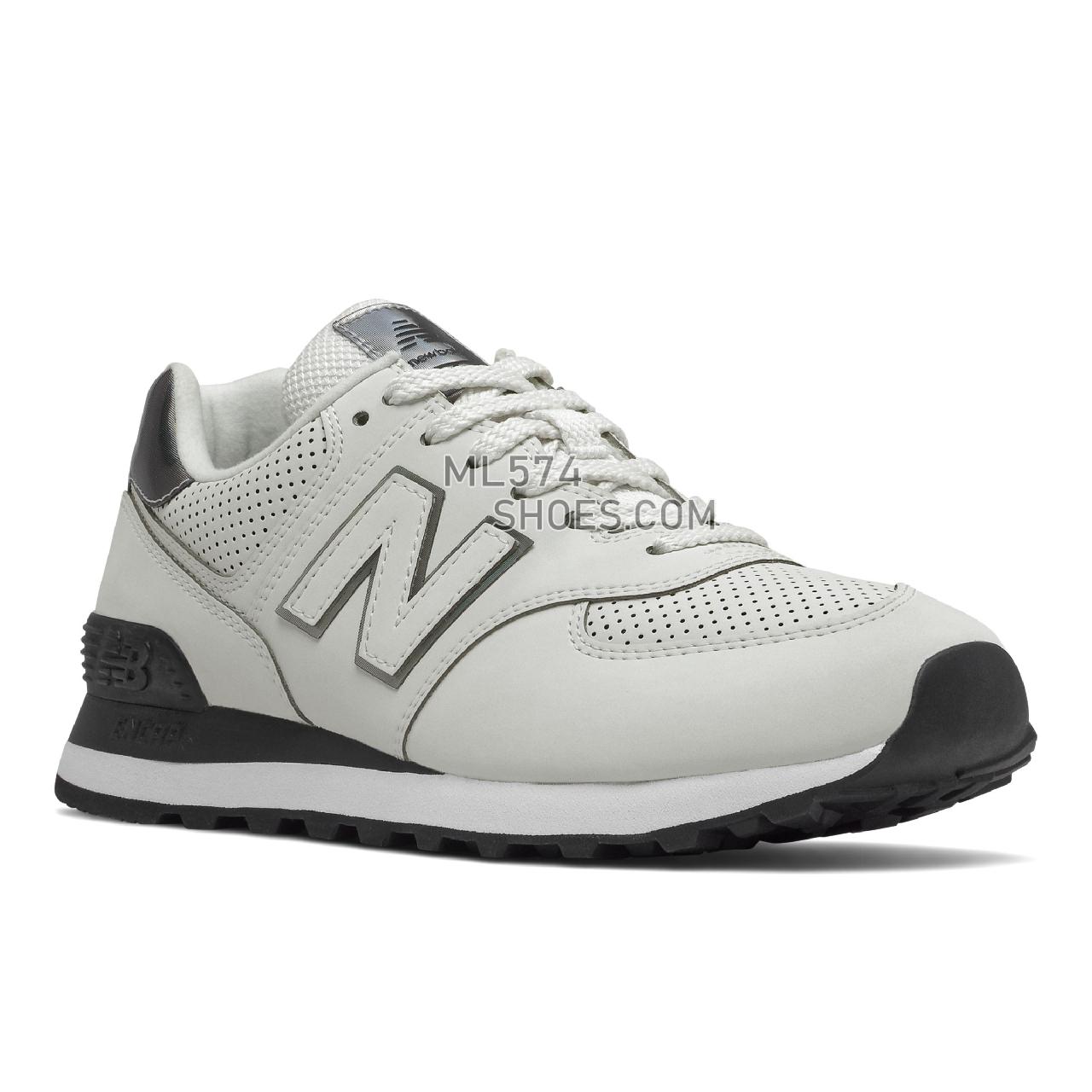 New Balance 574 - Women's Classic Sneakers - Grey with Black - WL574DN2