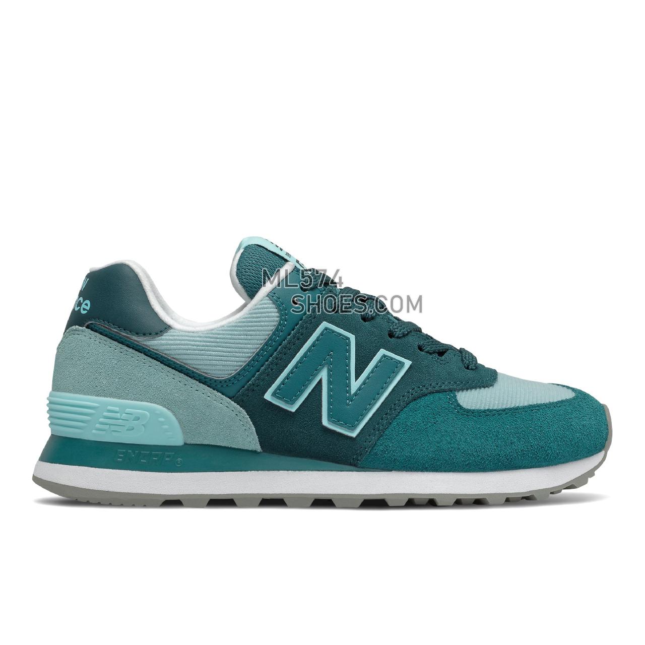 New Balance 574 - Women's Classic Sneakers - Trek with Mountain Teal - WL574WS2