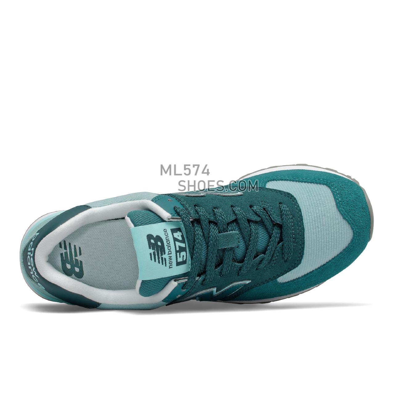 New Balance 574 - Women's Classic Sneakers - Trek with Mountain Teal - WL574WS2