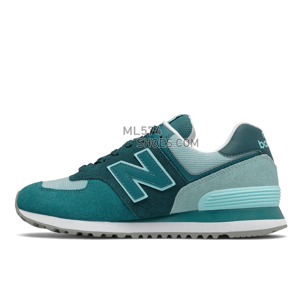 New Balance 574 - Women's Classic Sneakers - Trek with Mountain Teal - WL574WS2