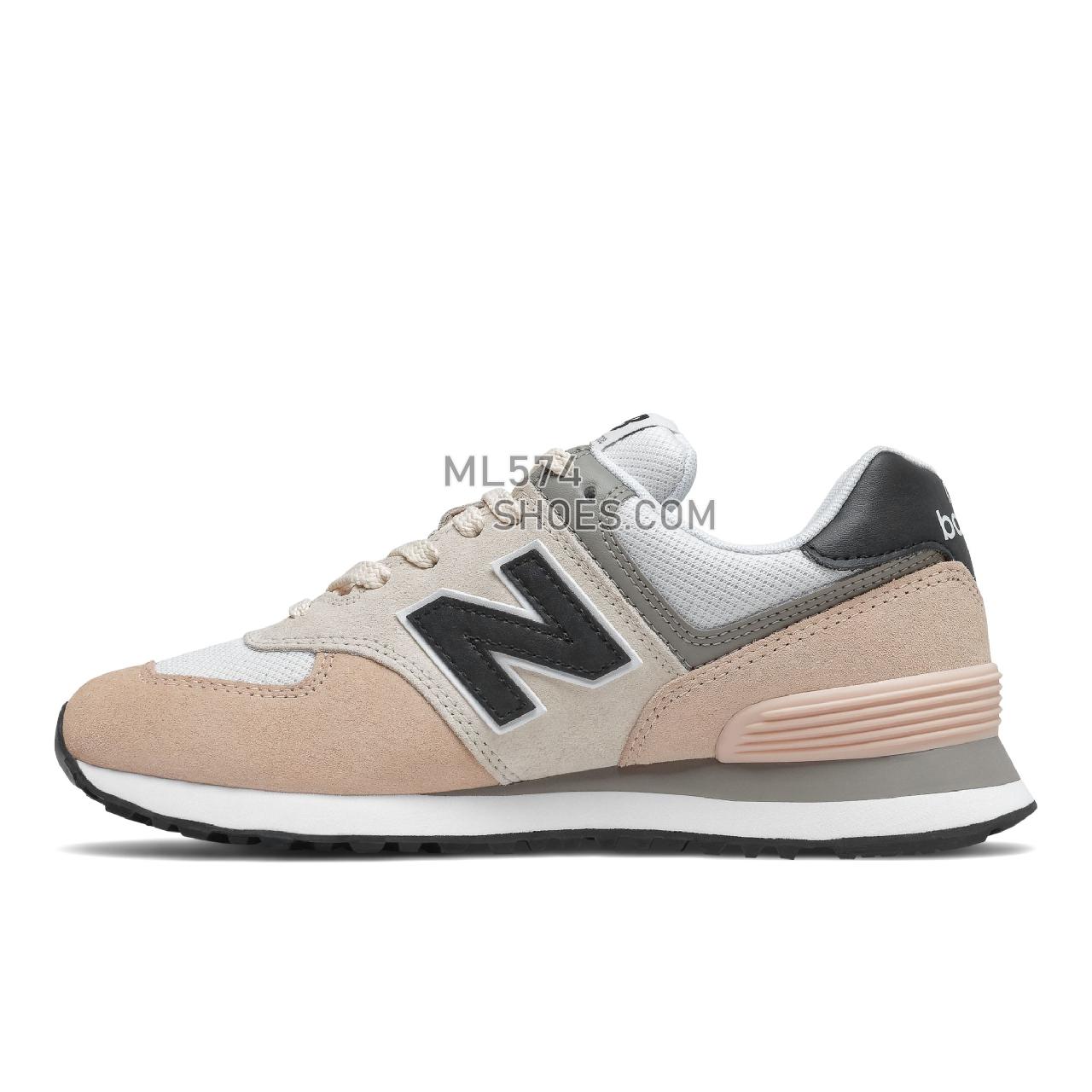 New Balance 574 - Women's Classic Sneakers - Rose Water with Black - WL574SK2