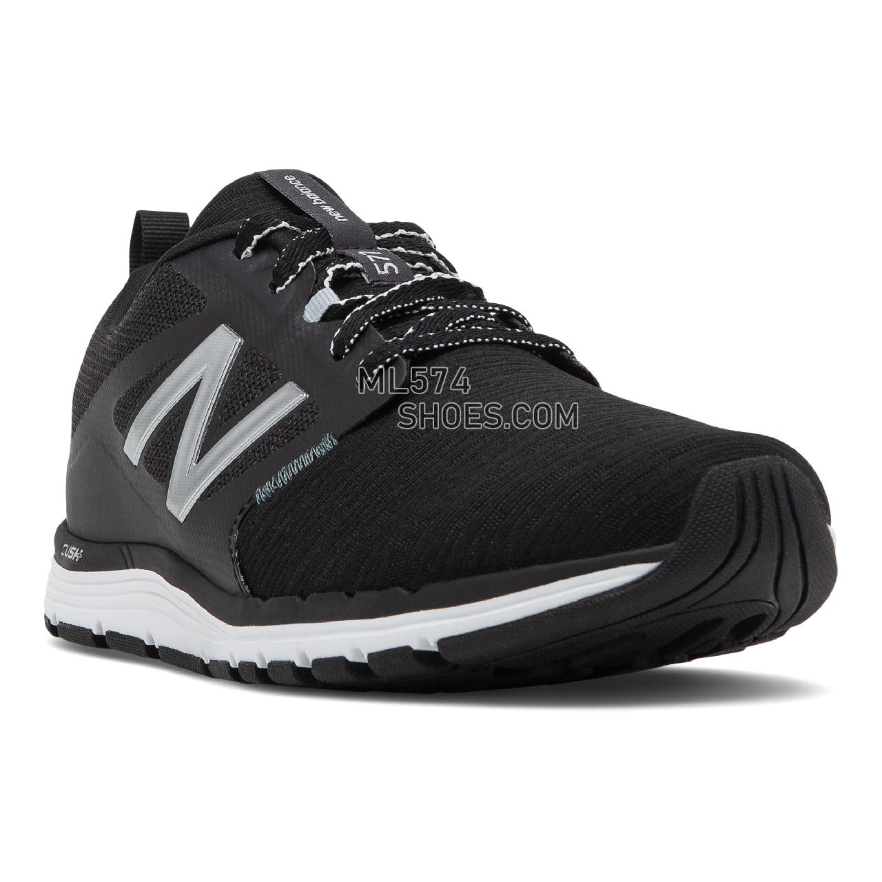 New Balance 577v5 - Women's Workout - Black with Orca and Silver Metallic - WX577LK5
