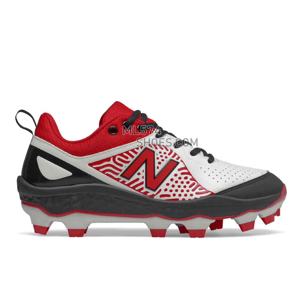 New Balance Fresh Foam Velo v2 Molded - Women's Softball - Red with Black and White - SPVELOBR