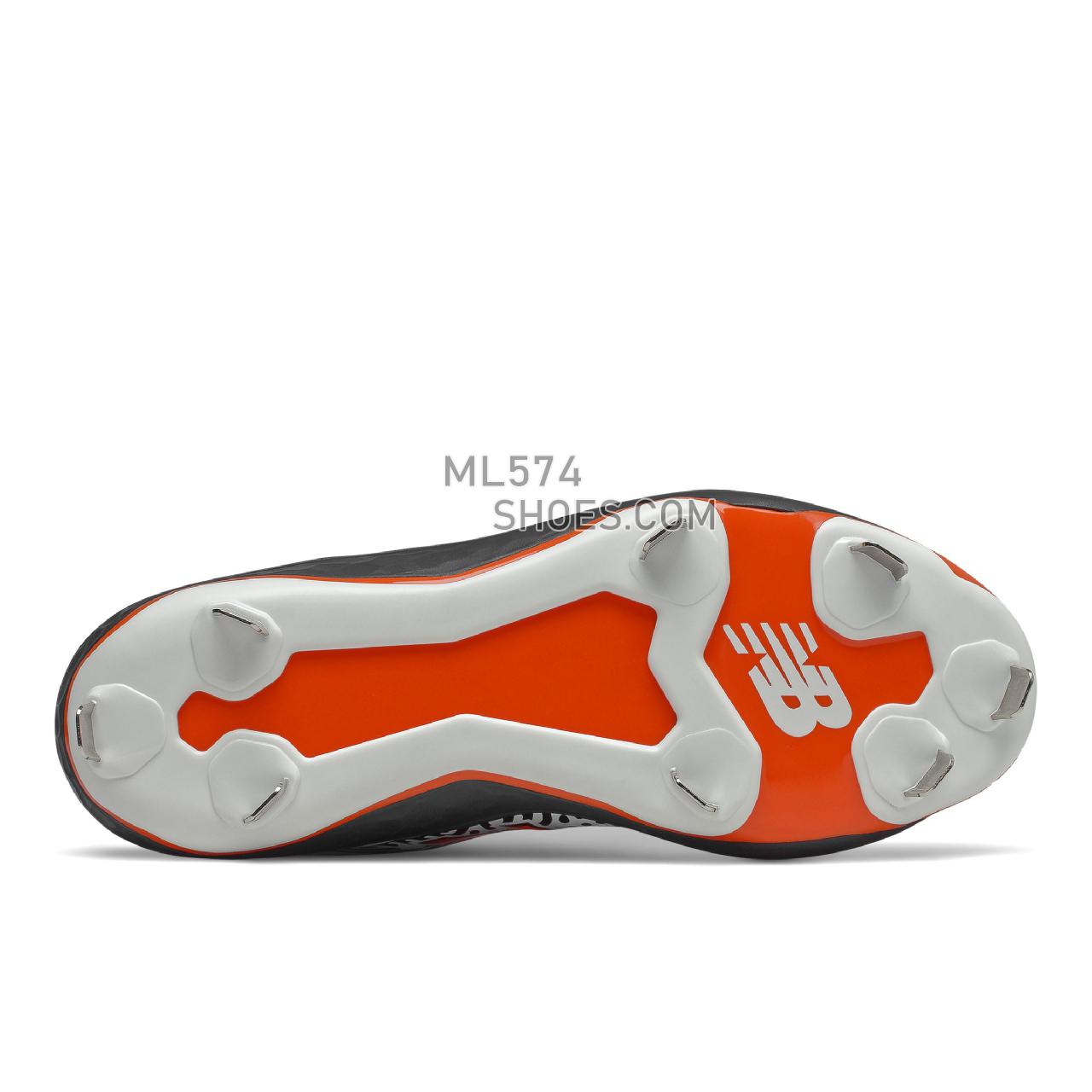 New Balance Fresh Foam Velo v2 Metal - Women's Softball - Black with Orange and White - SMVELOF2