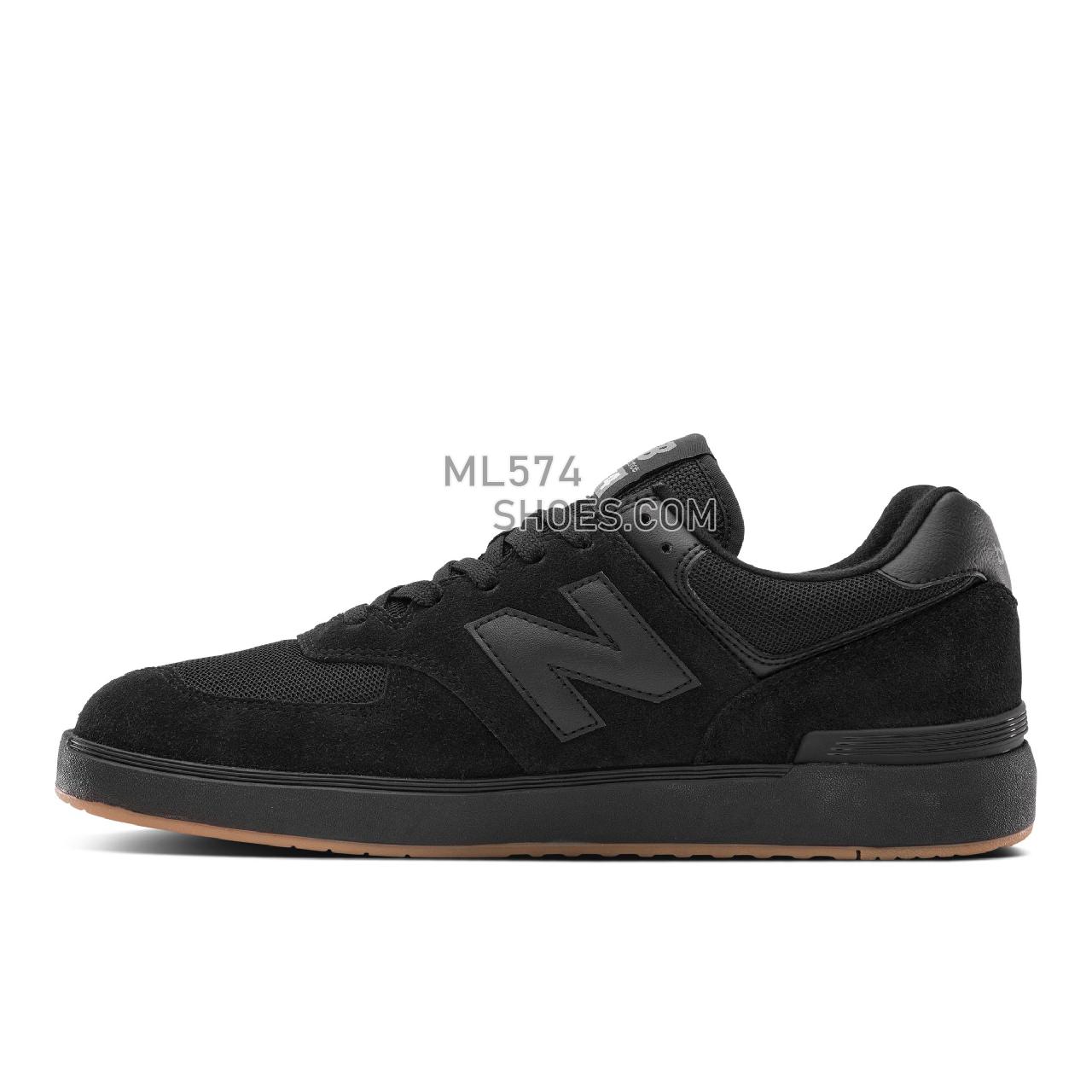 New Balance NB ALL COASTS 574 - Men's Court Classics - Black - AM574CBL