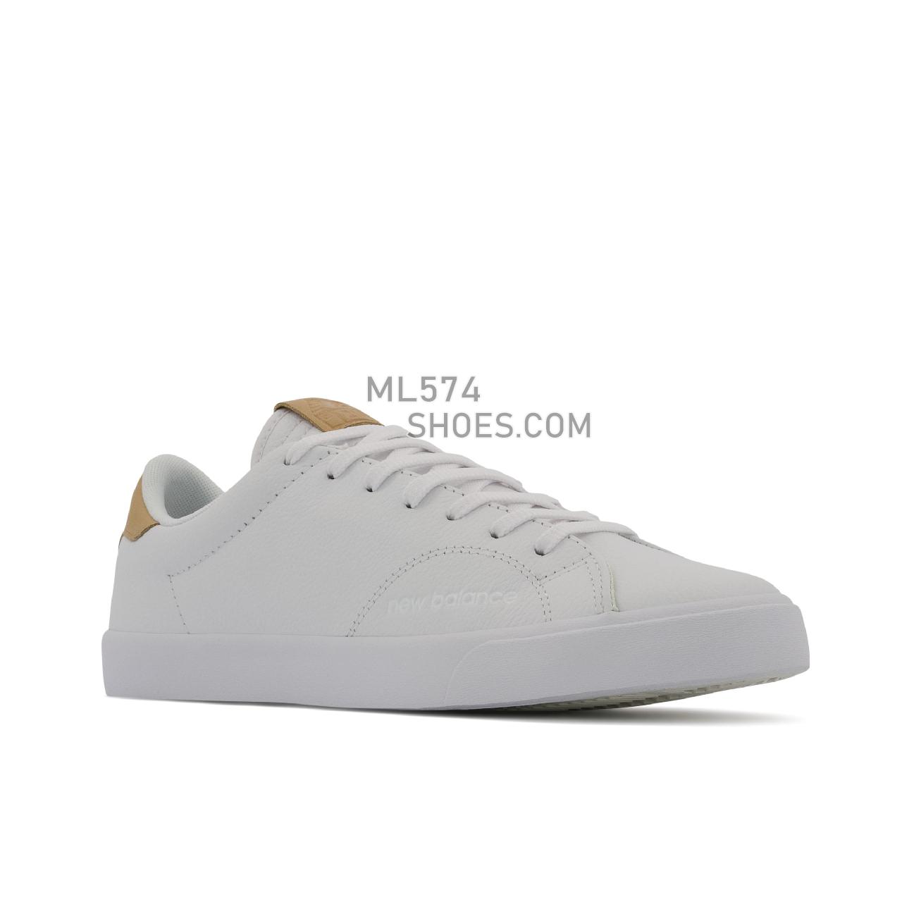 New Balance CT210 - Unisex Men's Women's Court Classics - White with Peach - CT210WPC