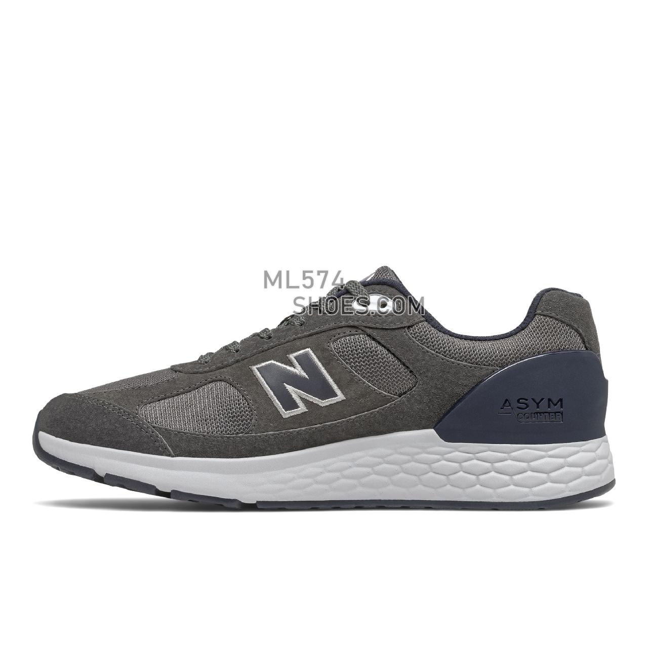 New Balance Fresh Foam 1880 - Men's Fresh Foam - Gray with Eclipse - MW1880D1