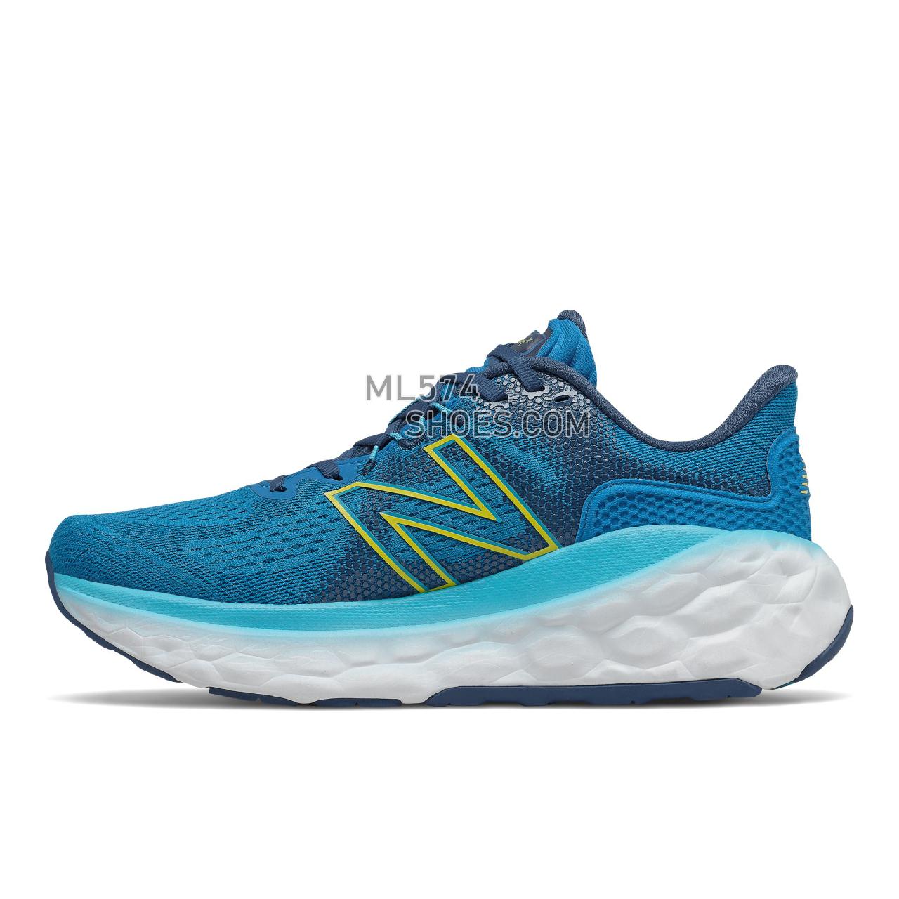 New Balance Fresh Foam More v3 - Men's Fresh Foam - Wave with Rogue Wave and First Light - MMORLV3