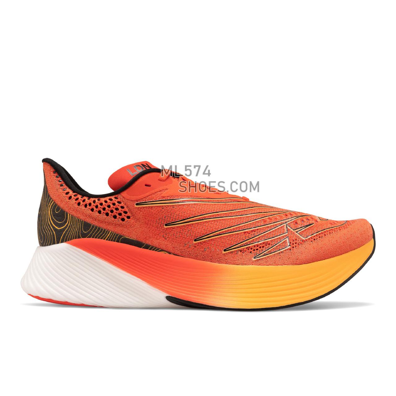 New Balance London Edition FuelCell RC Elite v2 - Men's Fuelcell Sleek And LightWeight - Ghost Pepper with Habanero - MRCELLN2