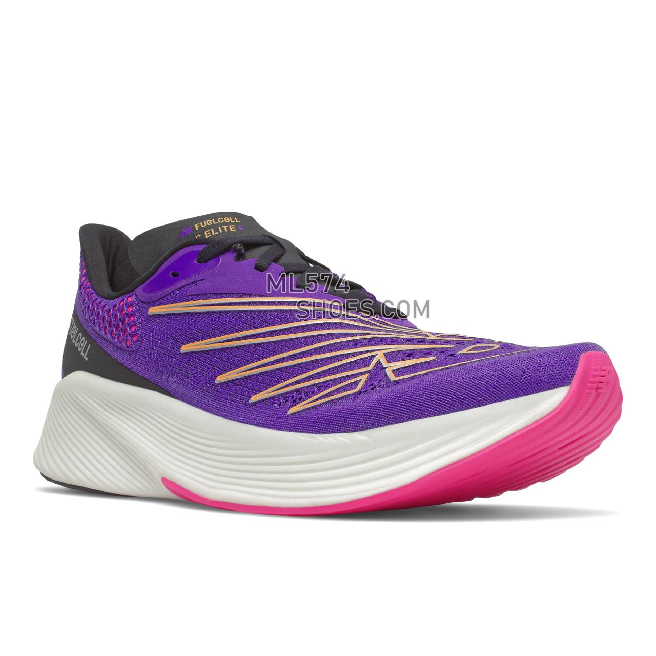 New Balance FuelCell RC Elite v2 - Men's Fuelcell Sleek And LightWeight - Deep Violet with Black - MRCELVB2