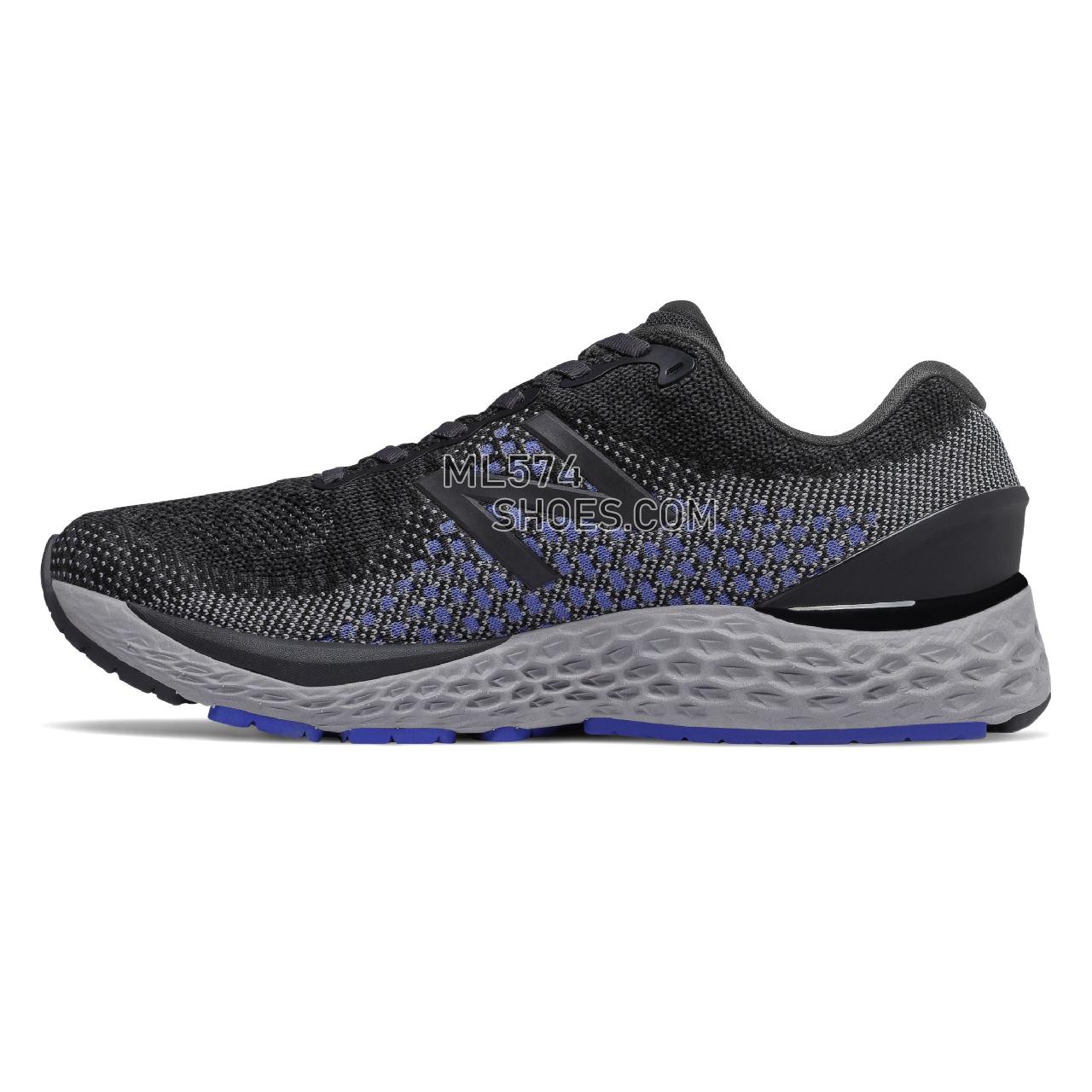 New Balance Fresh Foam 880v10 GTX - Men's 800 Series - Black with Thunder and Cobalt Blue - M880GX10