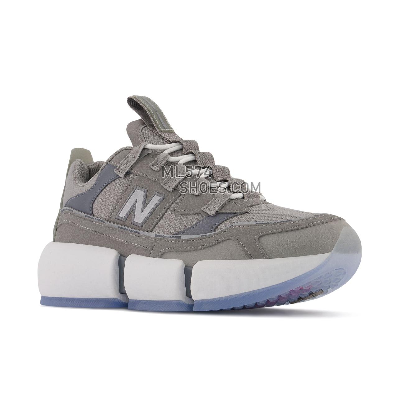 New Balance Vision Racer - Unisex Men's Women's Sport Style Sneakers - Team Away Grey with White - MSVRCJSD