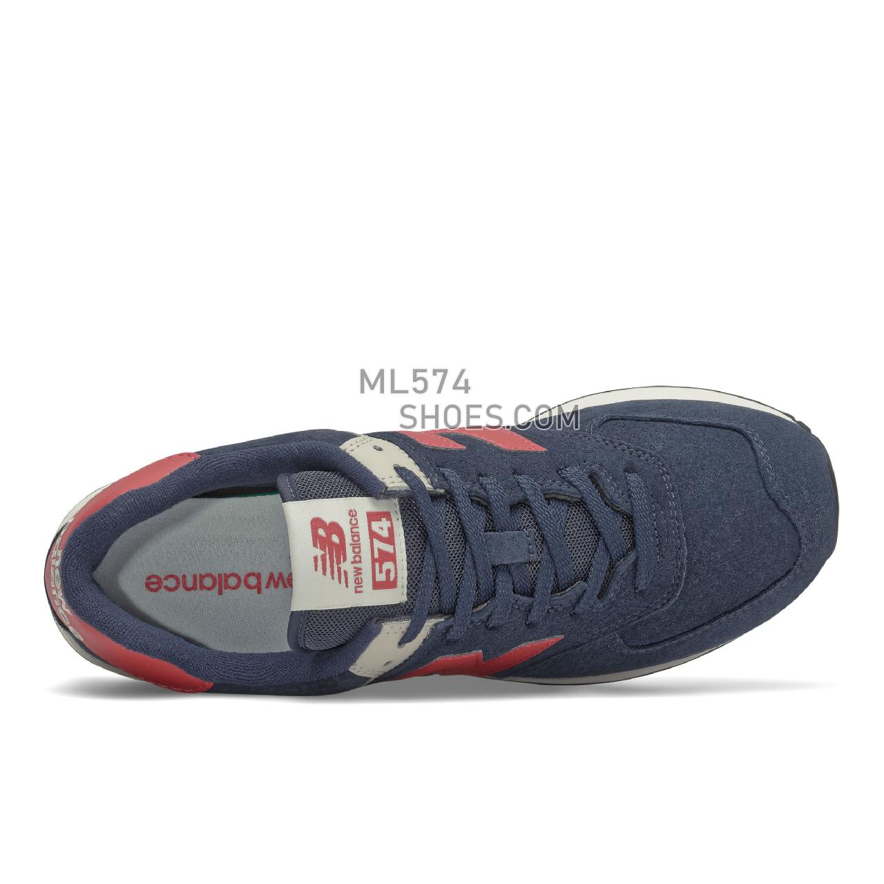 New Balance 574v2 - Men's Sport Style Sneakers - Navy with Red - ML574PN2