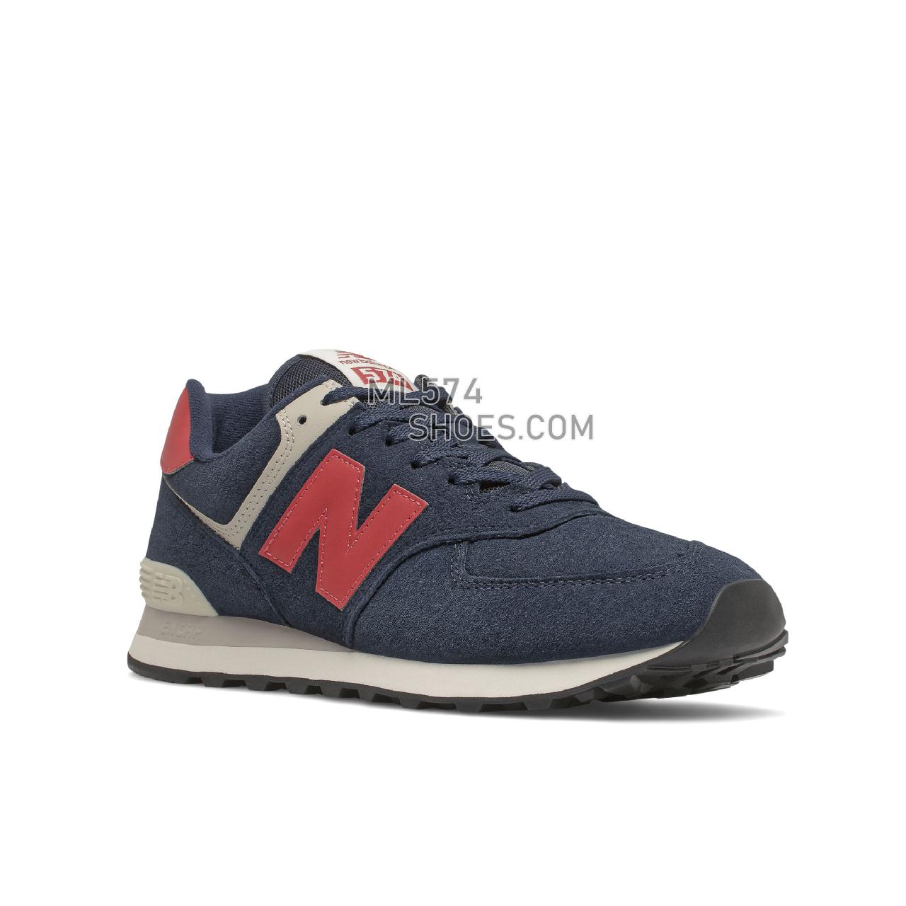New Balance 574v2 - Men's Sport Style Sneakers - Navy with Red - ML574PN2