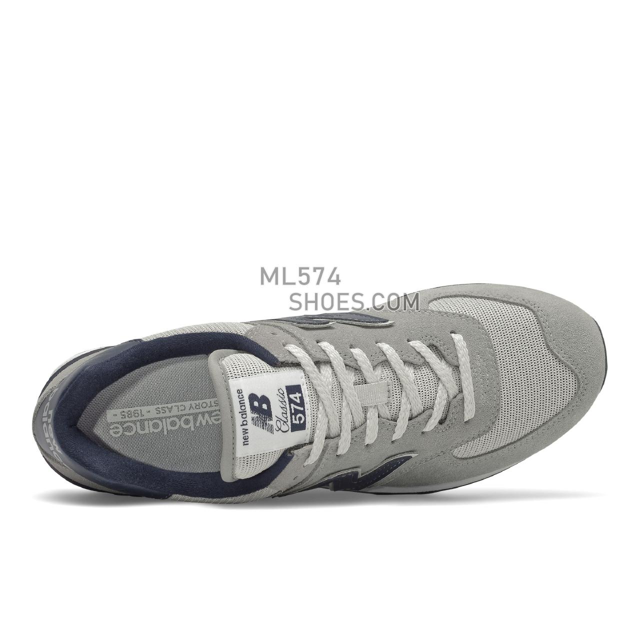 New Balance 574v2 - Men's Sport Style Sneakers - Grey with Navy - ML574BE2