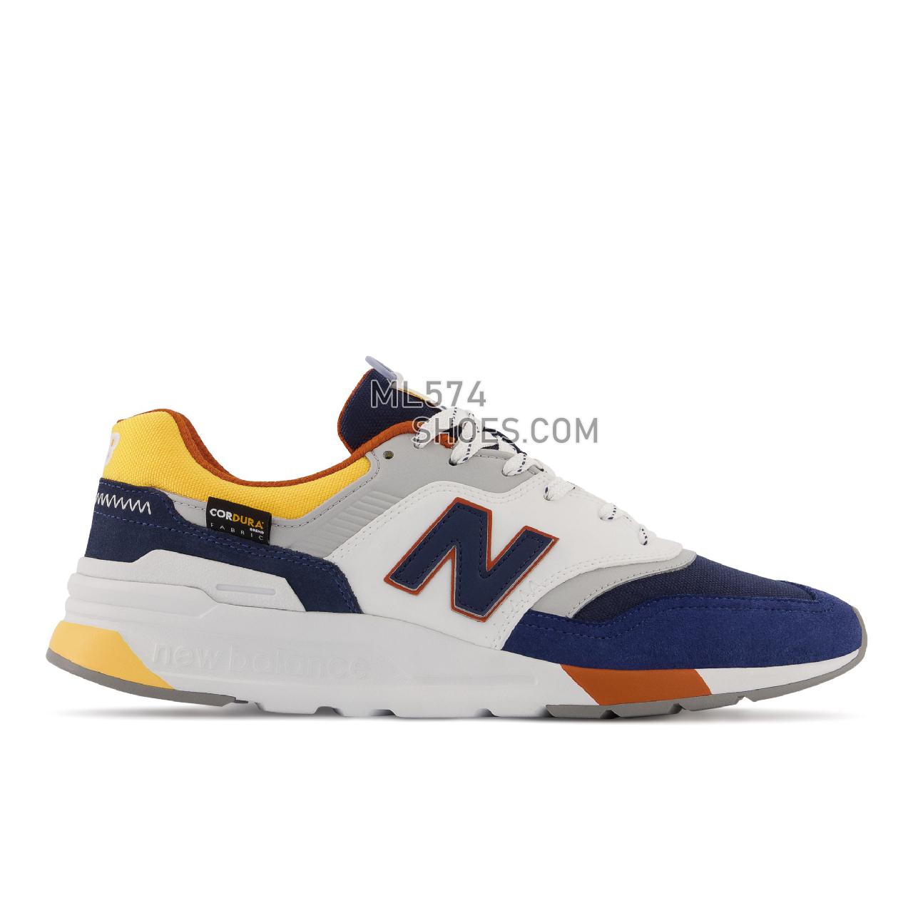 New Balance 997H - Men's Sport Style Sneakers - Moon Shadow with Vibrant Apricot - CM997HTE