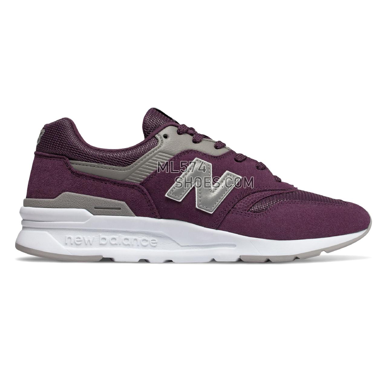 New Balance 997H - Men's Sport Style Sneakers - Dark Currant with Silver - CM997HCH