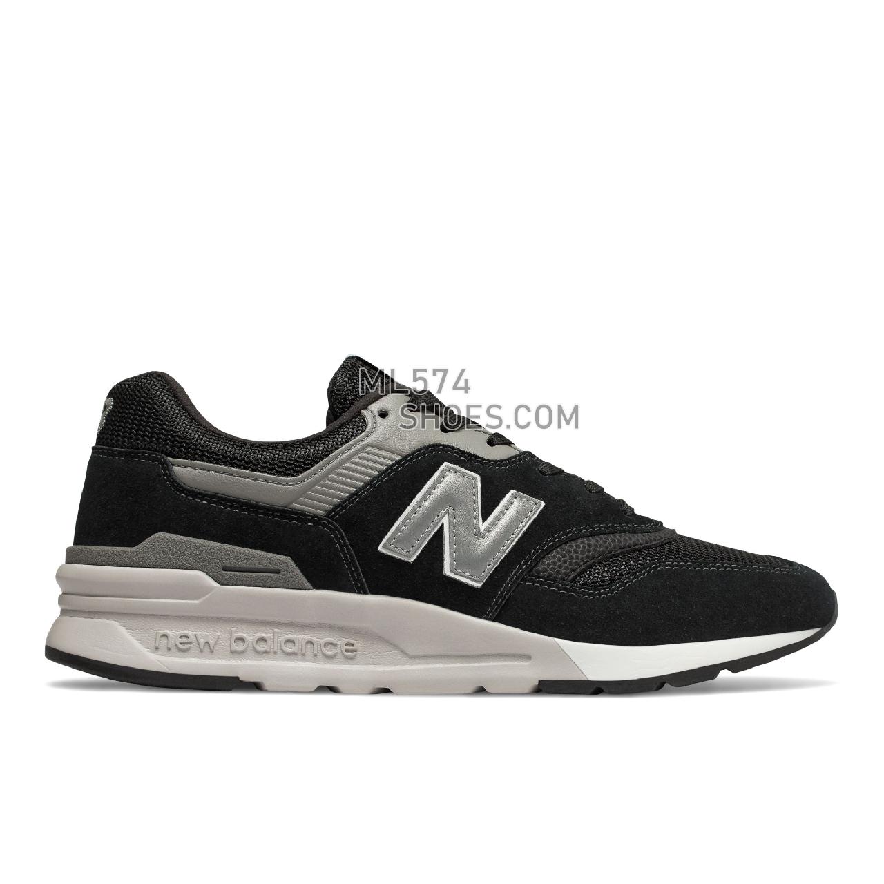 New Balance 997H - Men's Sport Style Sneakers - Black with Silver - CM997HCC