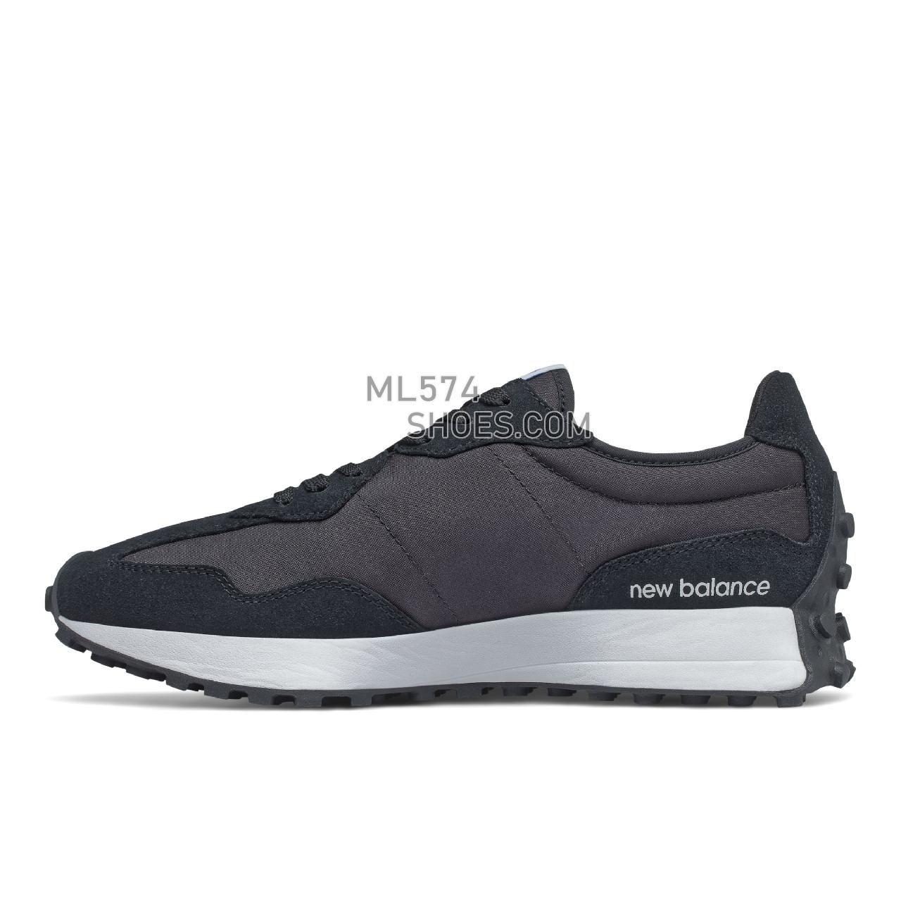New Balance 327 - Unisex Men's Women's Sport Style Sneakers - Black with White - MS327CPG