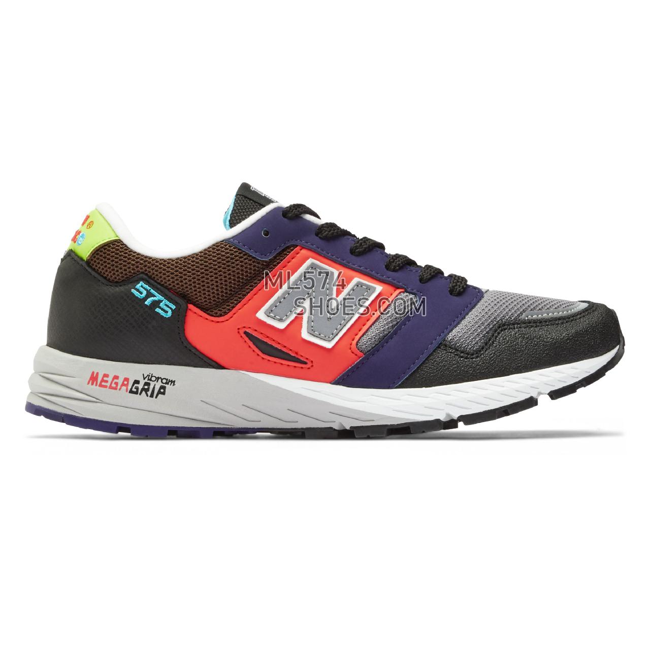 New Balance MADE in UK MTL575 - Men's Made in USA And UK Sneakers - Black with grey and blue - MTL575MM