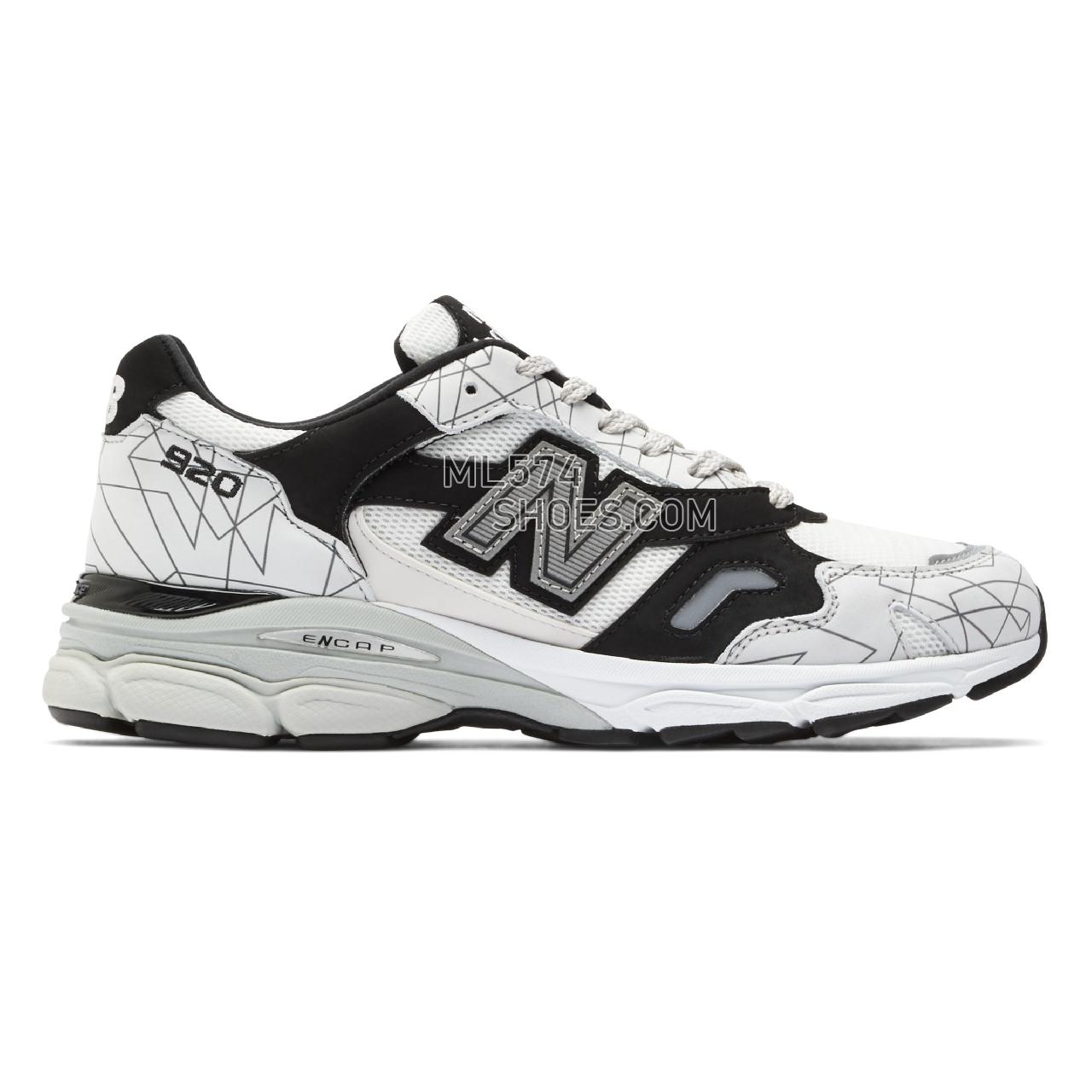 New Balance MADE in UK 920 - Men's Made in USA And UK Sneakers - Pale Gray with Black and White - M920PNU