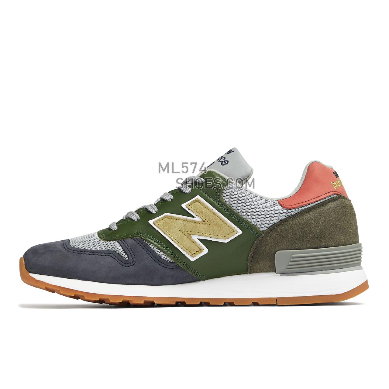 New Balance MADE UK 670 - Men's Made in USA And UK Sneakers - Green with Grey and Pink - M670SPK