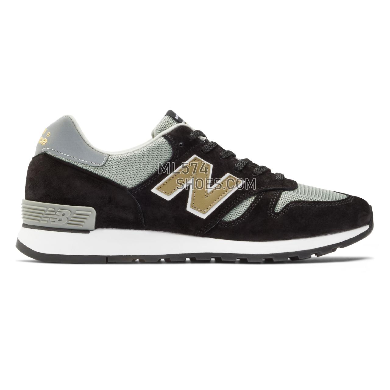 New Balance MADE in UK 670 - Men's Made in USA And UK Sneakers - black grey gold - M670KGW