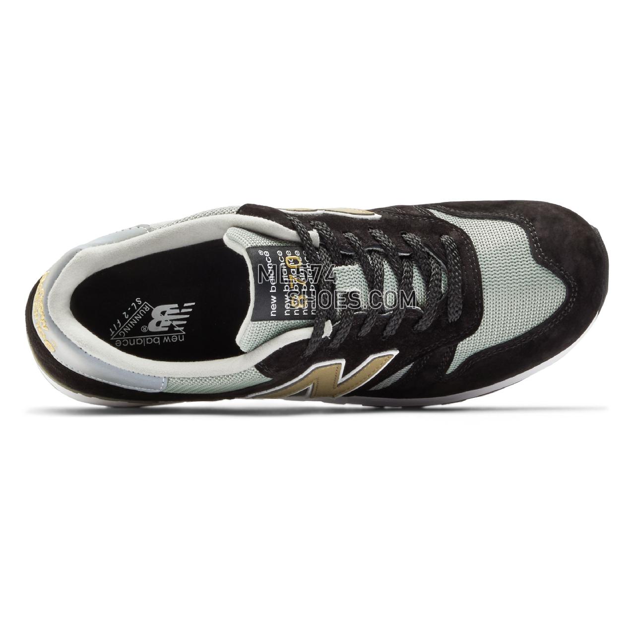 New Balance MADE in UK 670 - Men's Made in USA And UK Sneakers - black grey gold - M670KGW