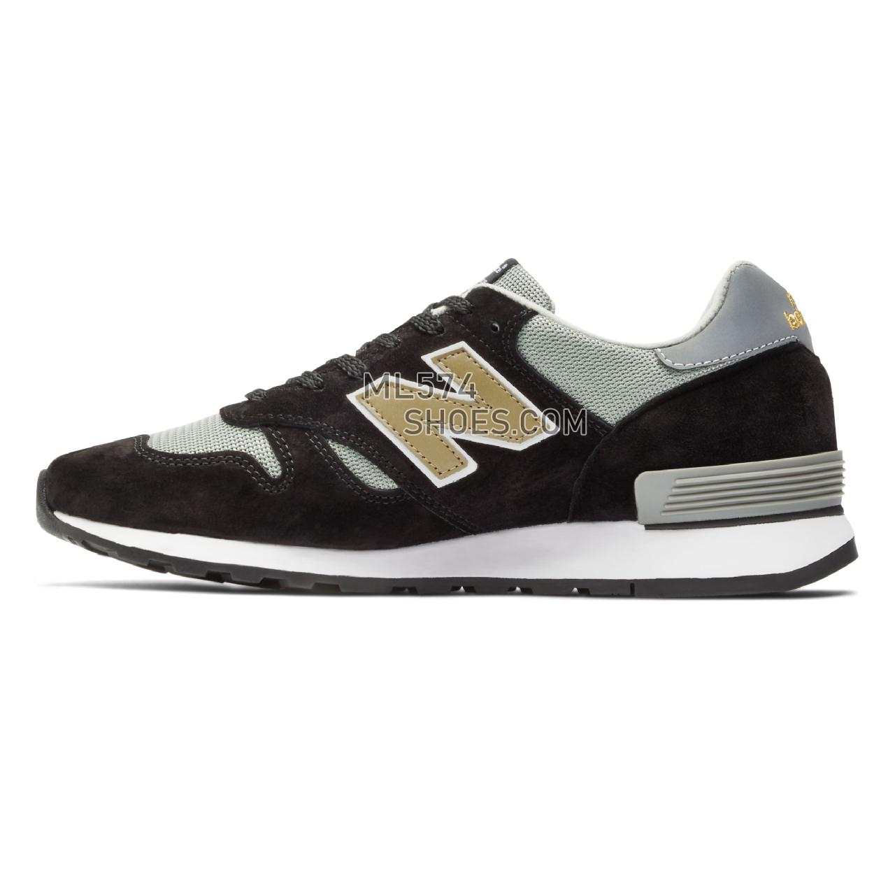New Balance MADE in UK 670 - Men's Made in USA And UK Sneakers - black grey gold - M670KGW