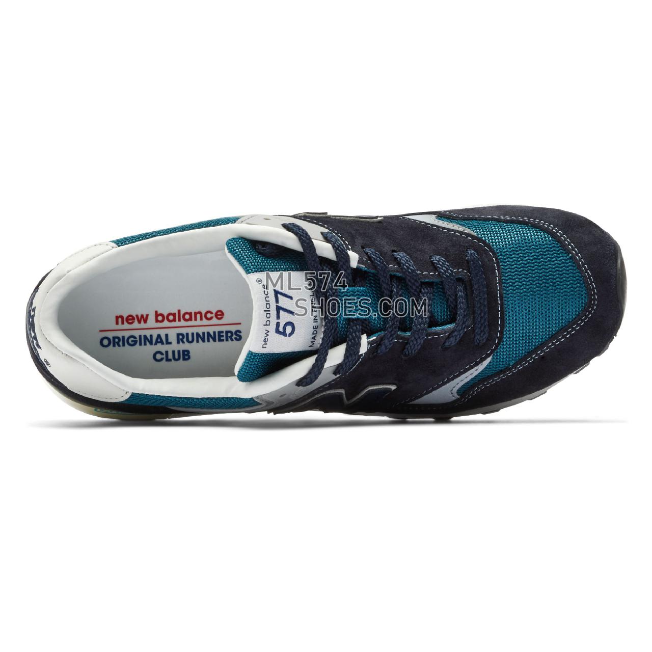 New Balance Made in UK 577 - Men's Made in USA And UK Sneakers - Navy with Grey - M577ORC