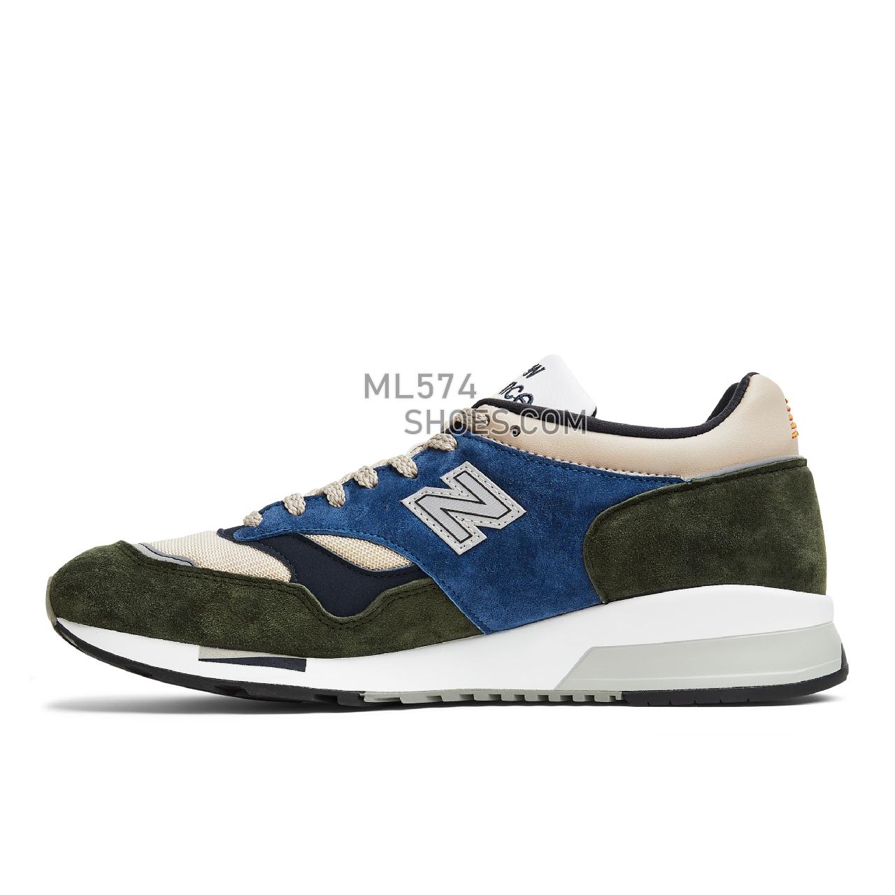 New Balance Made in UK 1500 - Men's Made in USA And UK Sneakers - Khaki with sand and blue - M1500UPG