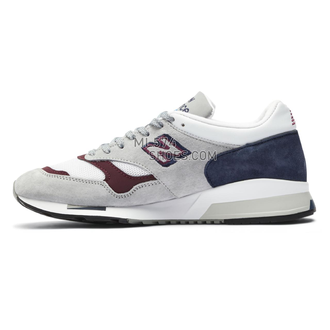 New Balance MADE in UK 1500 - Men's Made in USA And UK Sneakers - Grey with navy and white - M1500NBR