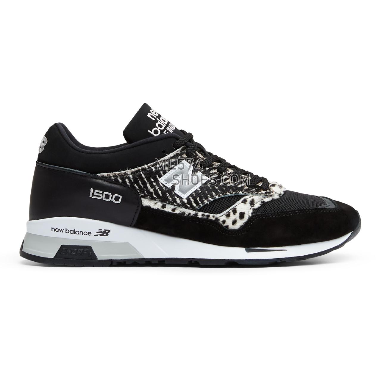 New Balance MADE in UK 1500 - Men's Made in USA And UK Sneakers - Black with White and Silver - M1500ZDK