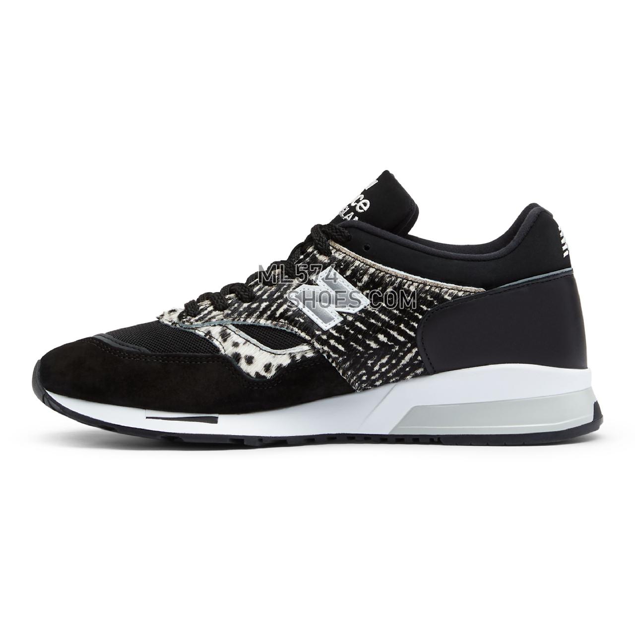 New Balance MADE in UK 1500 - Men's Made in USA And UK Sneakers - Black with White and Silver - M1500ZDK