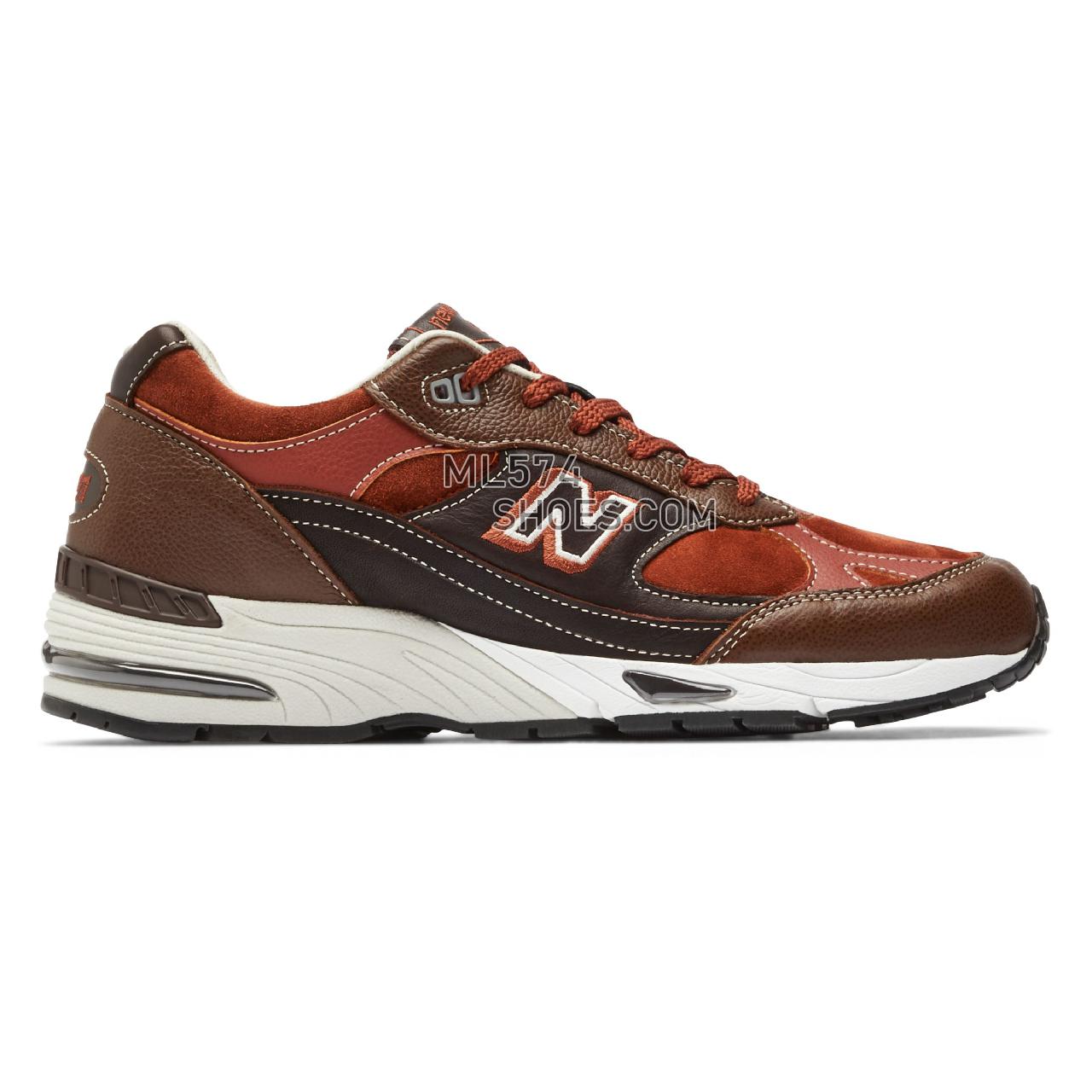 New Balance MADE in UK 991 - Men's Made in USA And UK Sneakers - Delicioso with Carafe and Pale Khaki - M991BTG