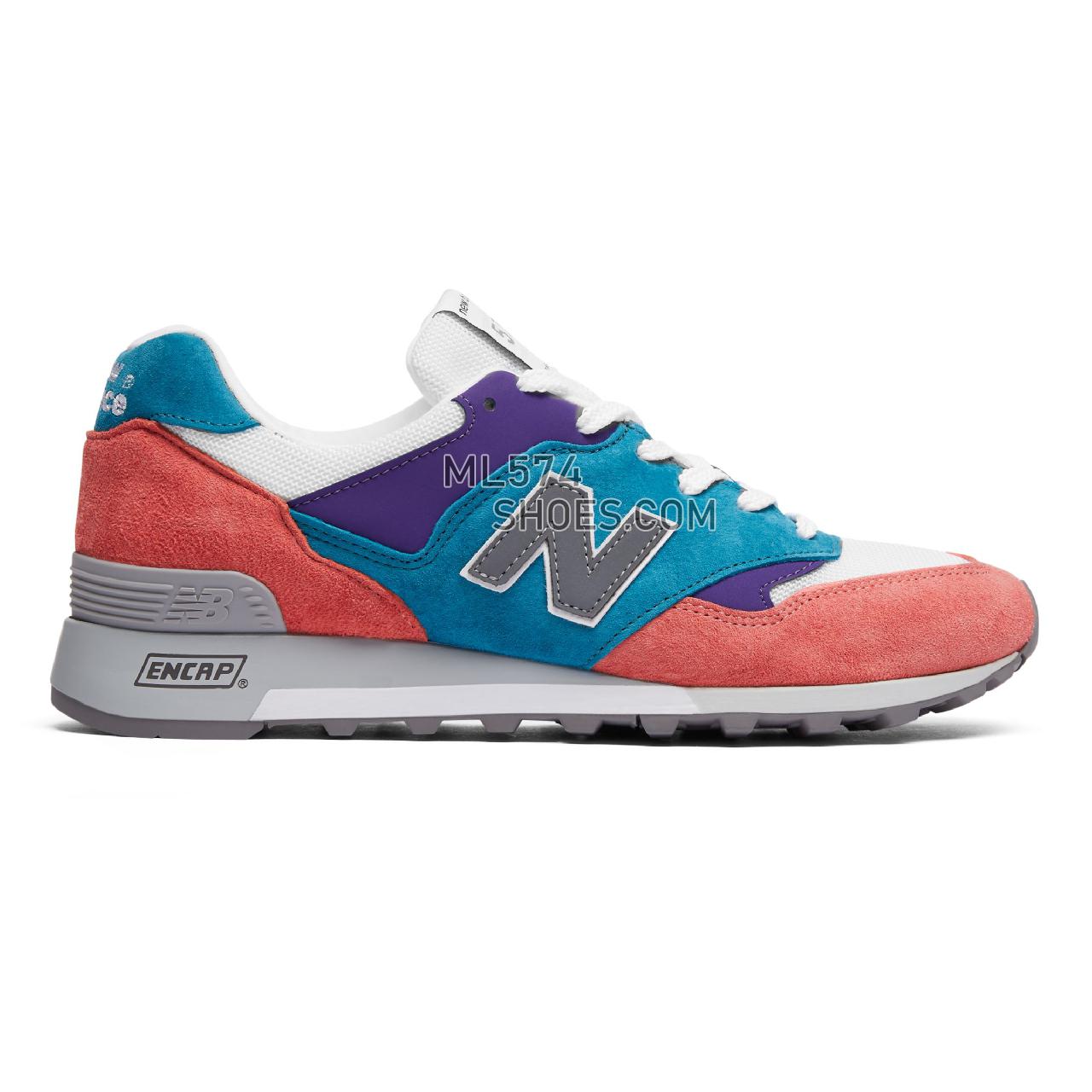 New Balance MADE in UK 577 - Men's Made in USA And UK Sneakers - Pink with teal and purple - M577GPT