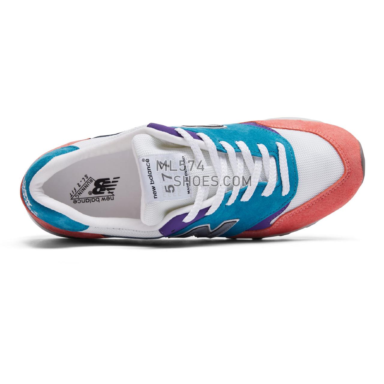 New Balance MADE in UK 577 - Men's Made in USA And UK Sneakers - Pink with teal and purple - M577GPT